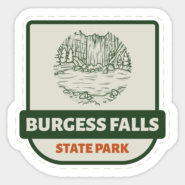 BURGESS FALLS STATE PARK TENNESSEE Sticker by Cult Classics